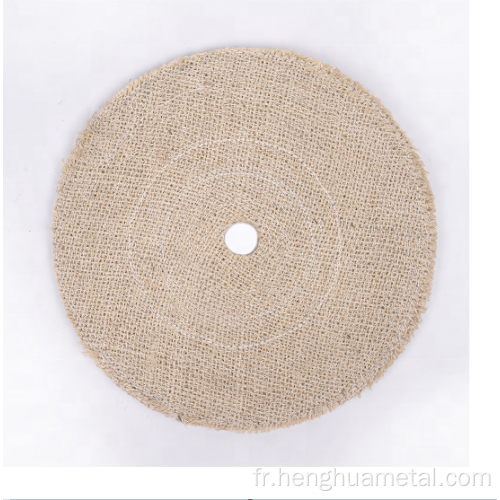 Roue de polissage de polissage de sisal blanc